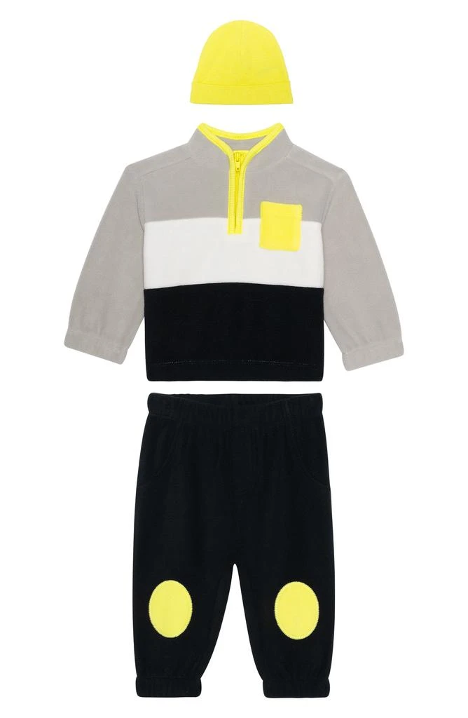 商品PL BABY BY PETIT LEM|Microfleece Colorblock Sweatshirt, Joggers & Hat Set,价格¥122,第1张图片详细描述