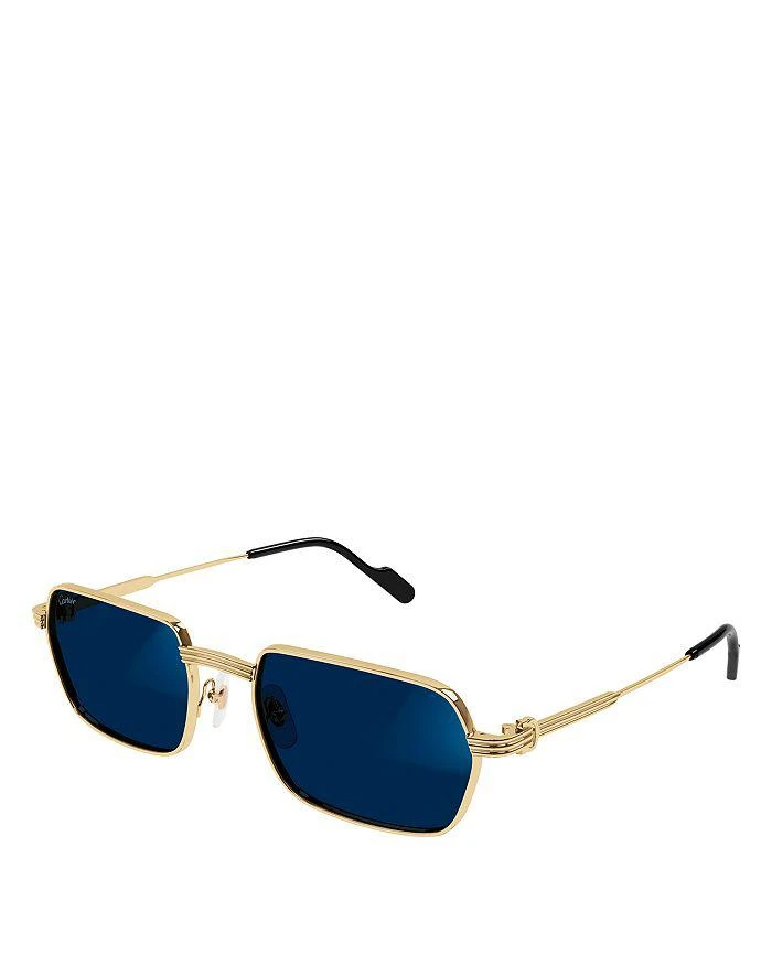 商品Cartier|Premiere De Cartier 24 Carat Gold Plated Photochromatic Rectangular Sunglasses, 56mm,价格¥10065,第3张图片详细描述