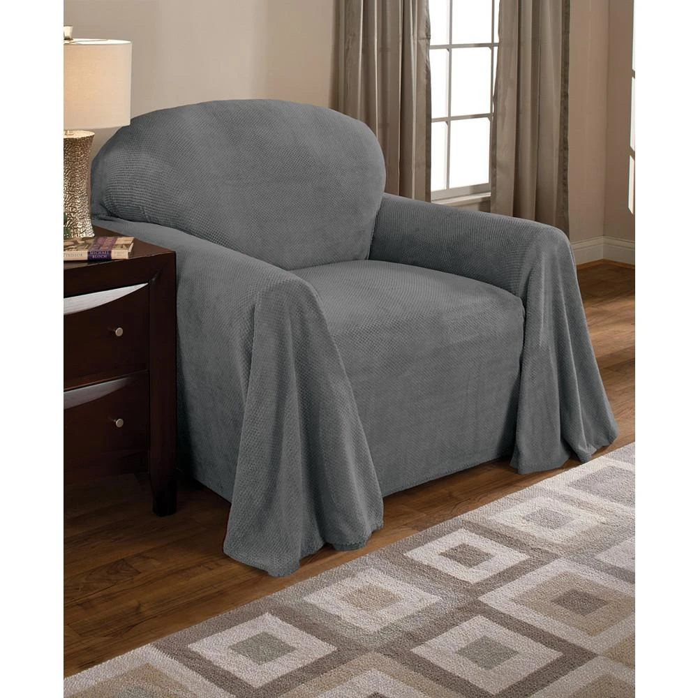 Coral Fleece Throw Chair Cover 商品