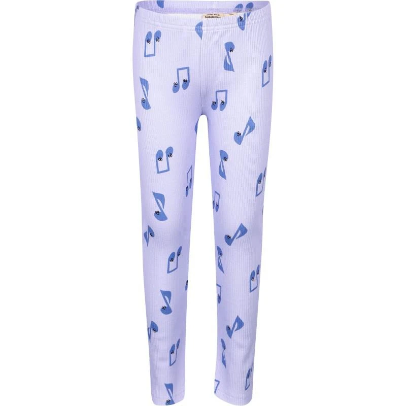 商品Maison Tadaboum|Music notes ribbed leggings in lilac,价格¥333,第1张图片