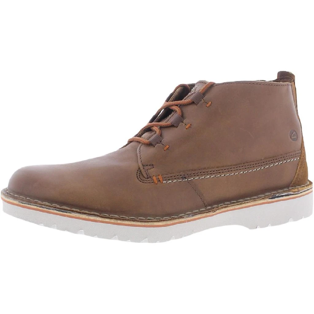 商品Clarks|Clarks Eastford Mid Men's Leather Colorblock Lace-Up Ankle Boots,价格¥253,第3张图片详细描述