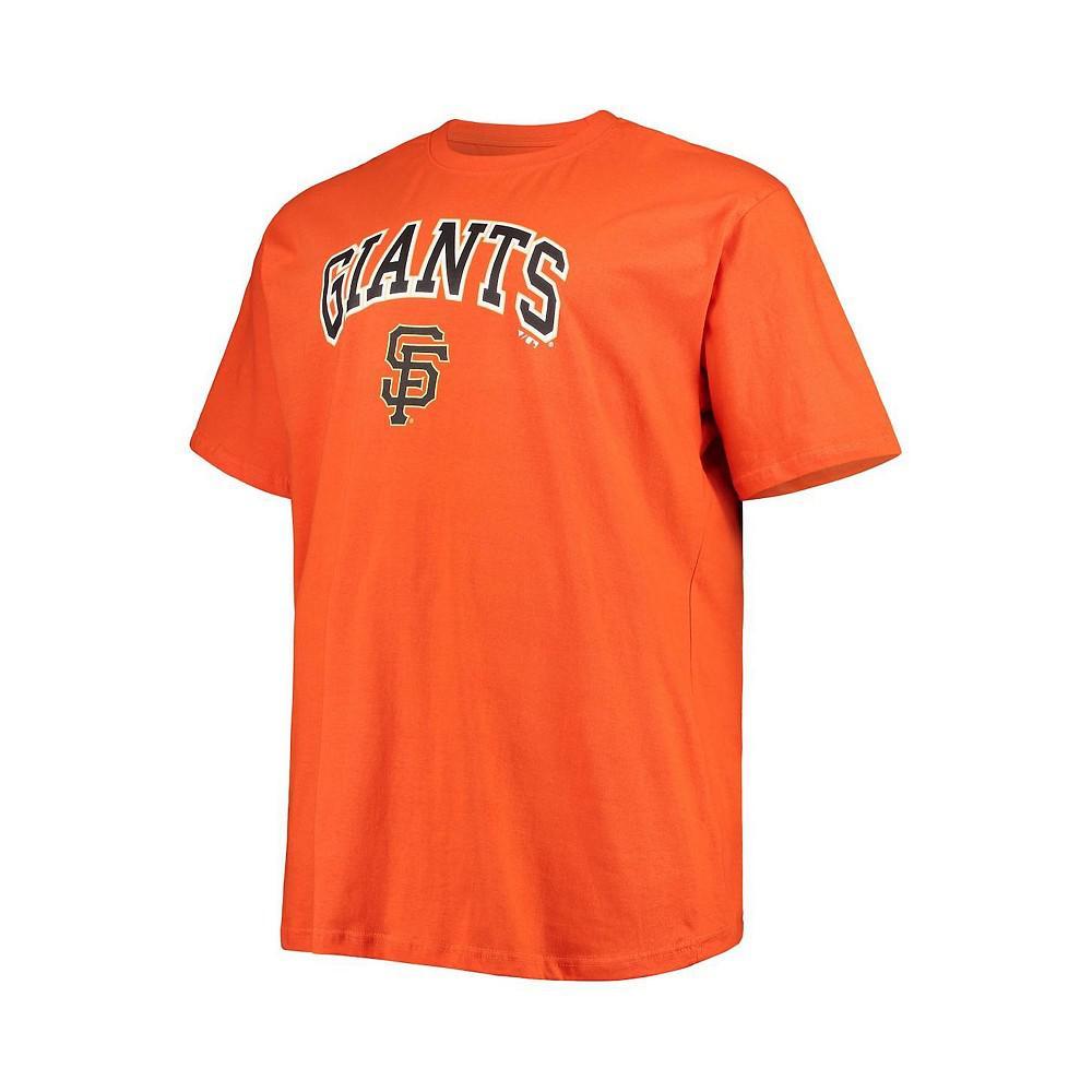 商品Mitchell & Ness|Men's Fanatics Branded Orange San Francisco Giants Big and Tall Secondary T-shirt,价格¥194,第5张图片详细描述