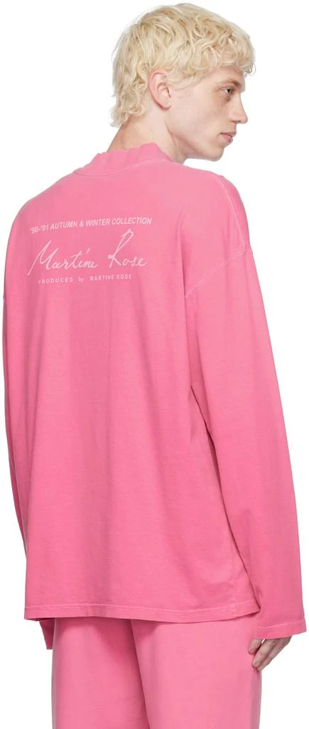 商品Martine Rose|Pink Printed Long Sleeve T-Shirt,价格¥753,第3张图片详细描述