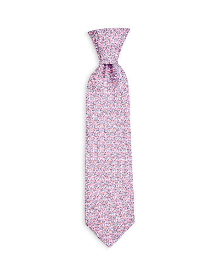 商品Salvatore Ferragamo|Salvatore Alligator Gancini Print Silk Classic Tie ,价格¥1183,第1张图片