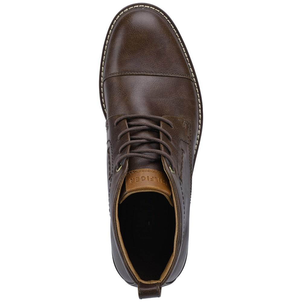 Men's Gibby Faux-Leather Cap-Toe Chukka Boots商品第3张图片规格展示