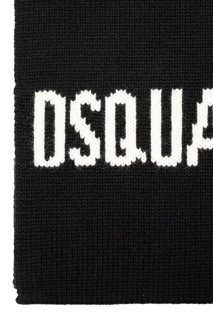 商品DSQUARED2|Dsquared2 Logo-Intarsia Scarf,价格¥1836,第3张图片详细描述