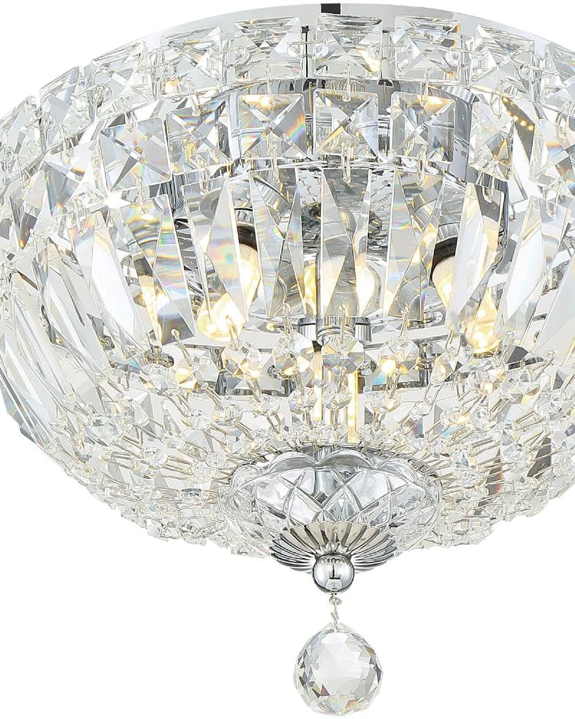 商品Crystorama|Roslyn 3-Light Chrome Ceiling Mount,价格¥2915,第4张图片详细描述