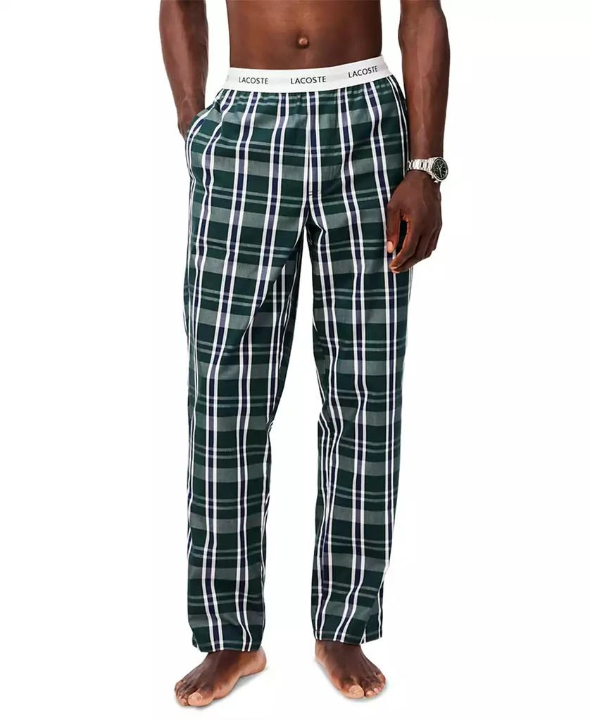 商品Lacoste|Men's Cotton Plaid Pajama Pants,价格¥187,第4张图片详细描述