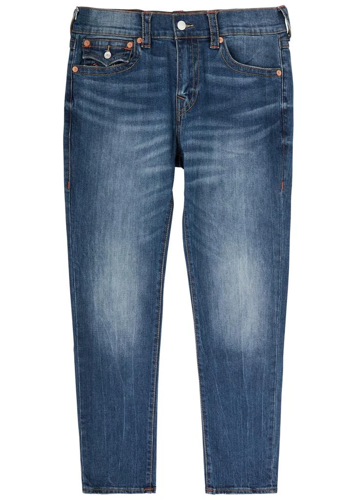 商品True Religion|Rocco contrast-stitch slim-leg jeans ,价格¥562,第1张图片