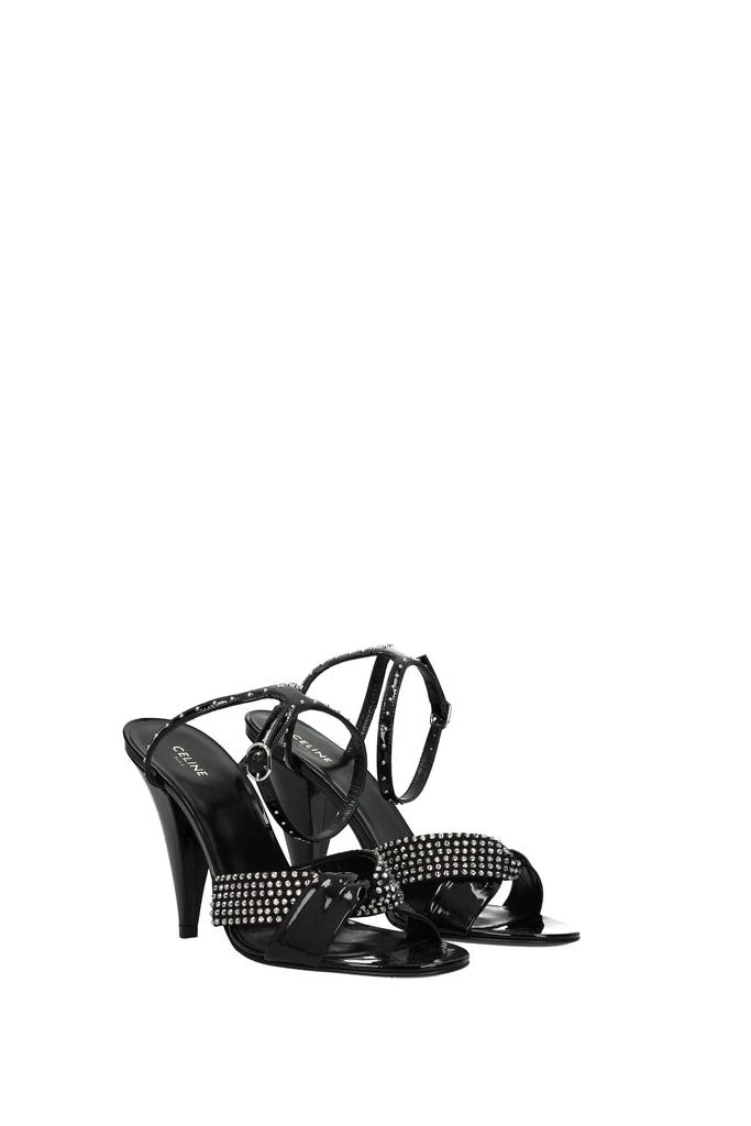 商品Celine|Sandals Patent Leather Black,价格¥2626,第2张图片详细描述