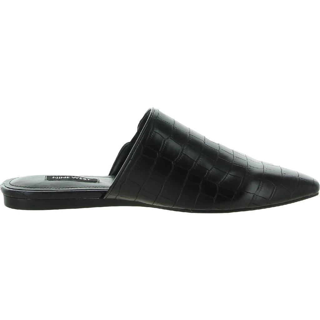 商品Nine West|Nine West Womens Freeda 3 Faux Leather Embossed Mules,价格¥122,第2张图片详细描述