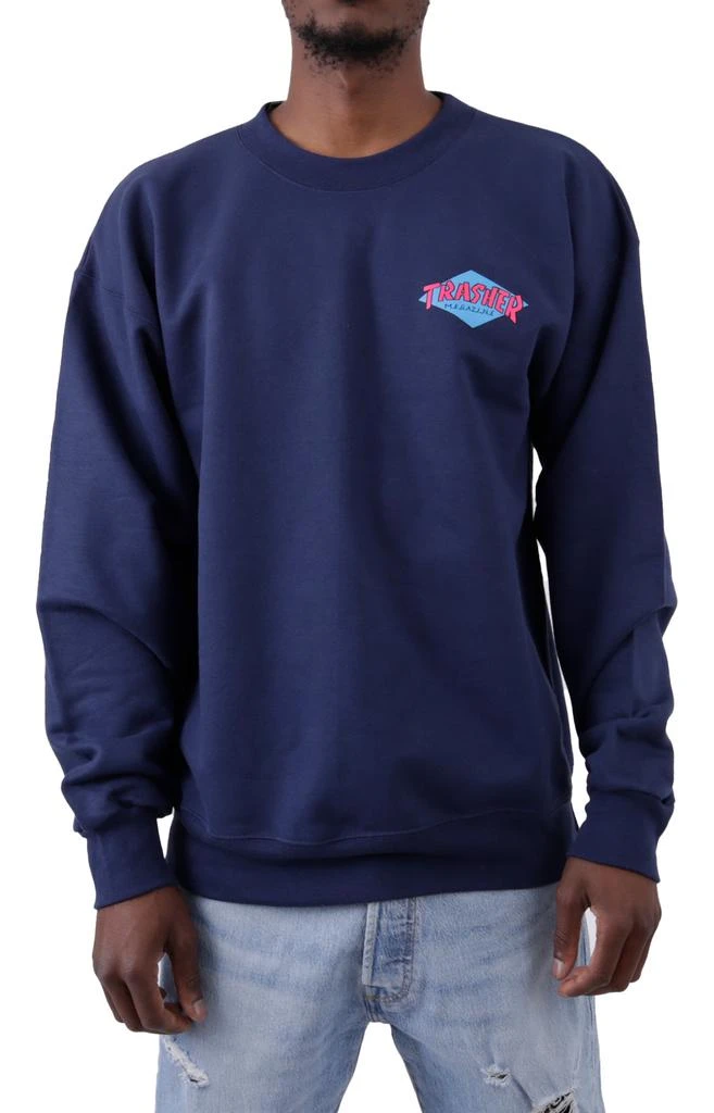 商品Thrasher|Trasher Hurricane Crewneck - Navy Blue,价格¥257,第1张图片