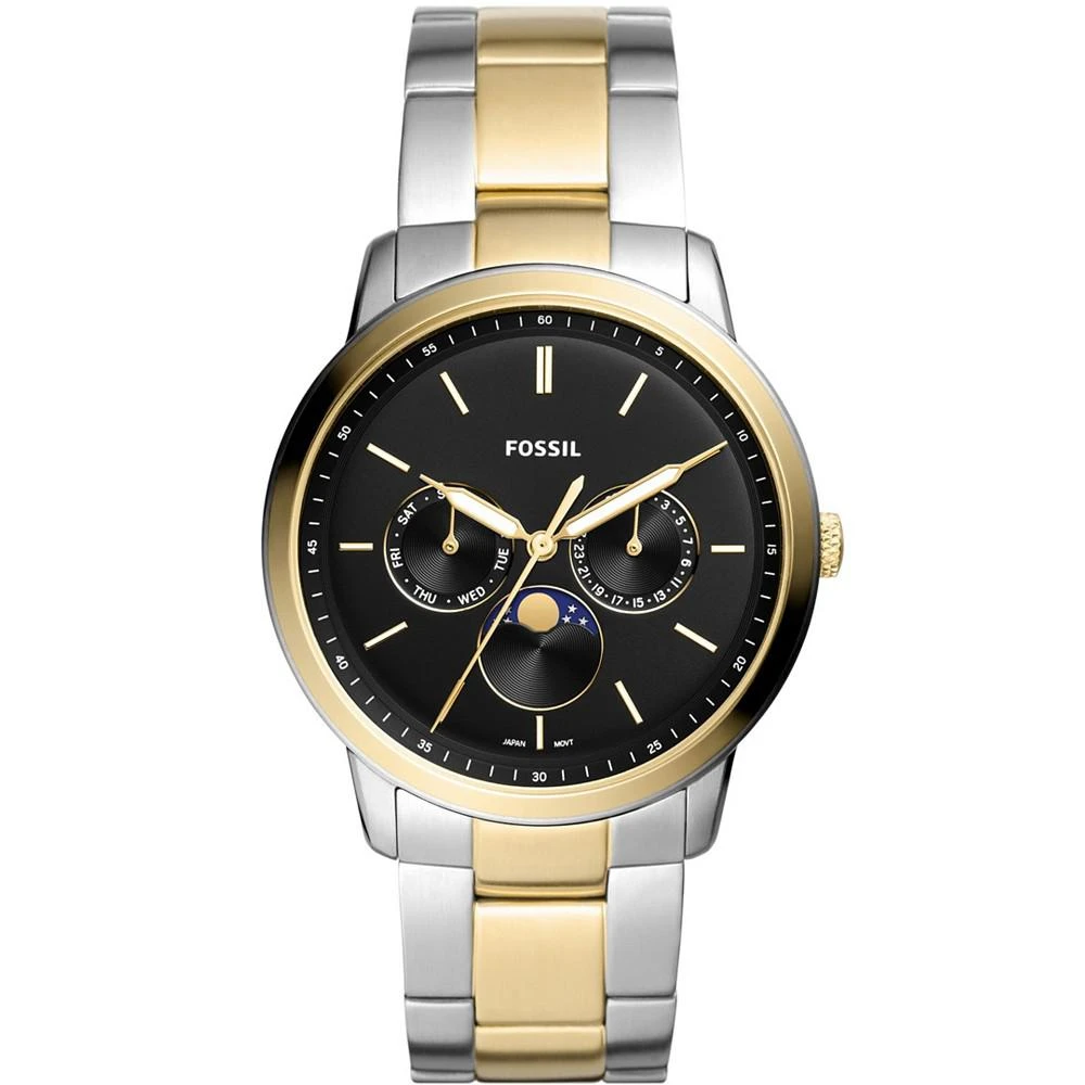 商品Fossil|Men's Neutra Two-Tone Stainless Steel Bracelet Watch 42mm,价格¥995,第1张图片