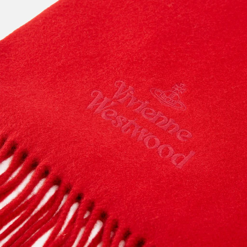 商品Vivienne Westwood|Vivienne Westwood Embroidered Wool Logo Scarf,价格¥907,第3张图片详细描述