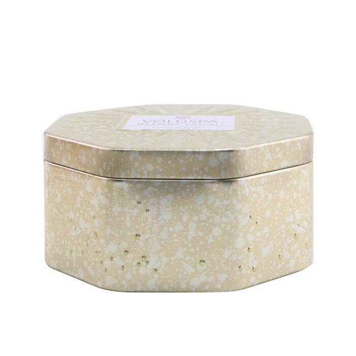 商品Voluspa|Voluspa 三烛芯八边形装饰罐香薰蜡烛 - 金色烟草 340g/12oz,价格¥178,第2张图片详细描述