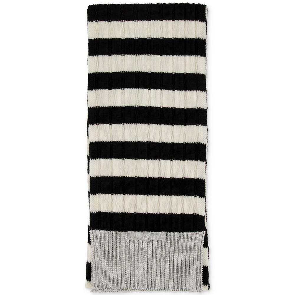 Women's Bicolor Stripe Knit Scarf商品第4张图片规格展示