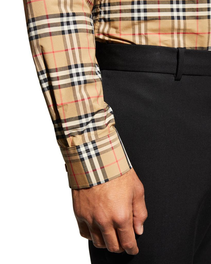 商品Burberry|Men's Simpson Check-Pattern Sport Shirt,价格¥3651,第7张图片详细描述