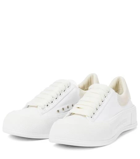 商品Alexander McQueen|Deck Plimsoll canvas sneakers,价格¥3817,第5张图片详细描述