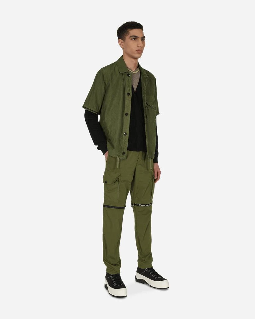 商品Stone Island|Cupro Nylon-TC Overshirt Green,价格¥2146,第4张图片详细描述