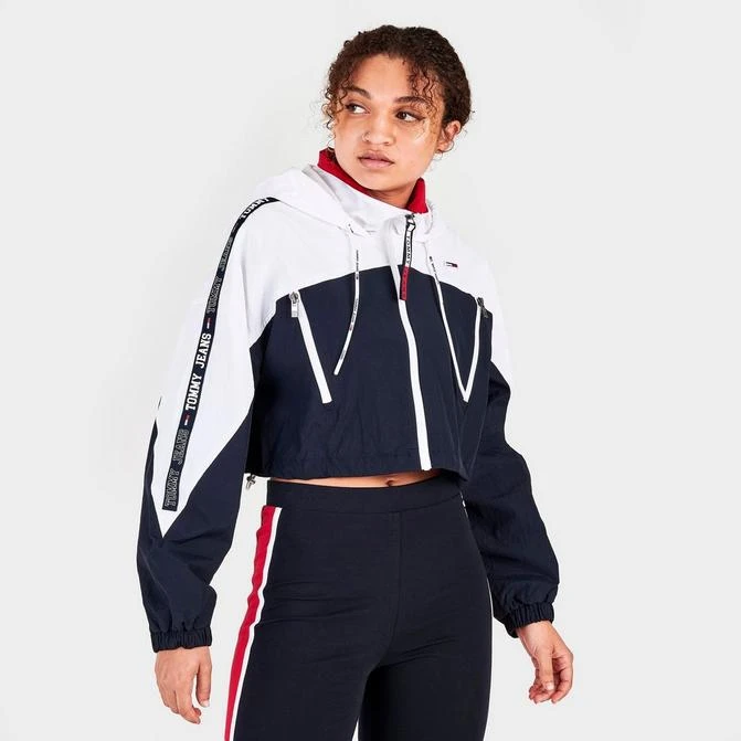 商品Tommy Hilfiger|Women's Tommy Jeans Cropped Windbreaker Jacket,价格¥373,第1张图片