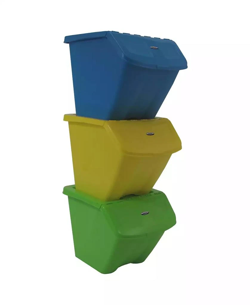 商品TAURUS|10 Gallon Stackable Shutter Bin 3 Piece Set,价格¥881,第1张图片