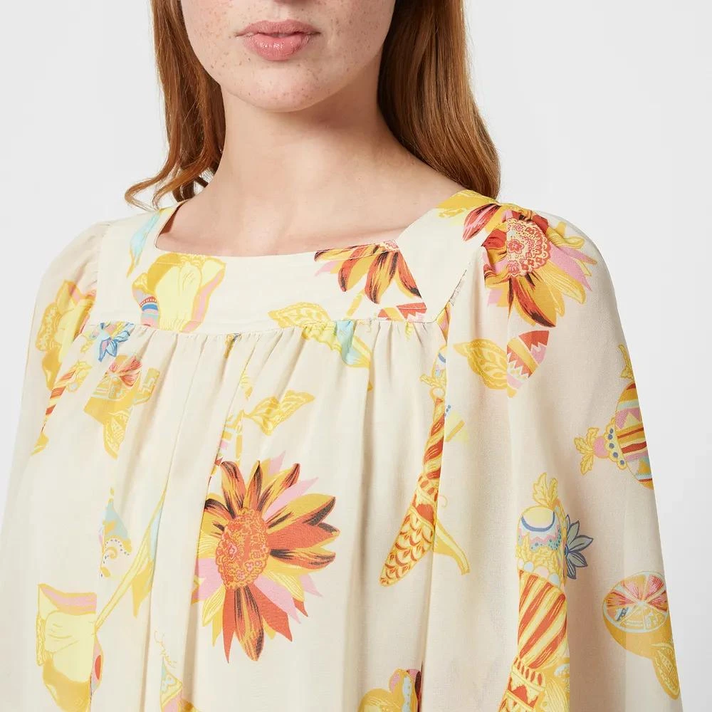 商品See by Chloé|See By Chloe Women's Summer Fun Fair On Georgette Top,价格¥235,第4张图片详细描述