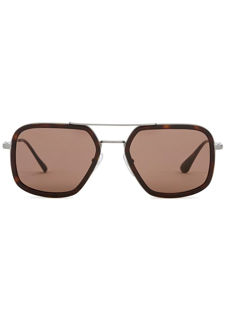 商品Prada|Silver-tone aviator-style sunglasses,价格¥2569,第2张图片详细描述