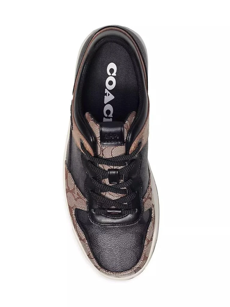 商品Coach|C201 Monogram Coated Canvas Sneakers,价格¥1463,第5张图片详细描述