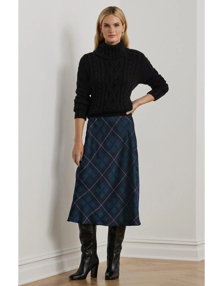 Plaid Satin Charmeuse Skirt 商品