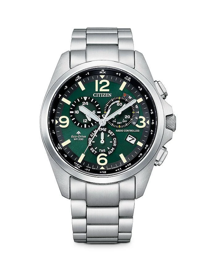 商品Citizen|Eco-Drive Promaster Land Chronograph Stainless Steel Watch, 45mm,价格¥3557,第1张图片详细描述