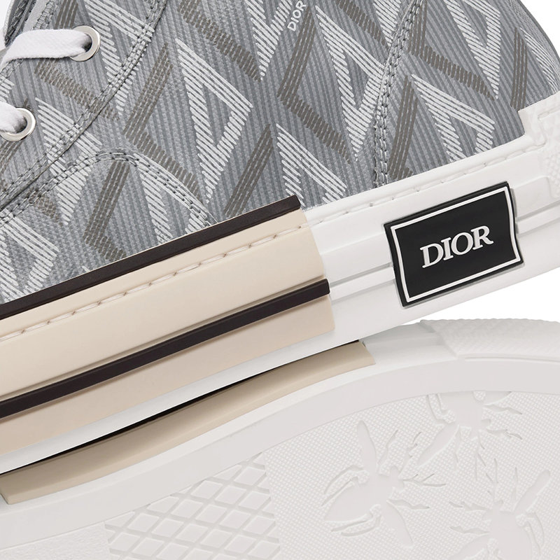 【预售3-7天】DIOR/迪奥 22年春夏新款 B23系列 男士灰色帆布CD Diamond图案高帮运动鞋帆布鞋3SH118ZPP_H868商品第5张图片规格展示