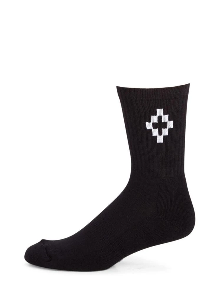 商品Marcelo Burlon|Cruz Short Cotton-Blend Socks,价格¥413,第1张图片