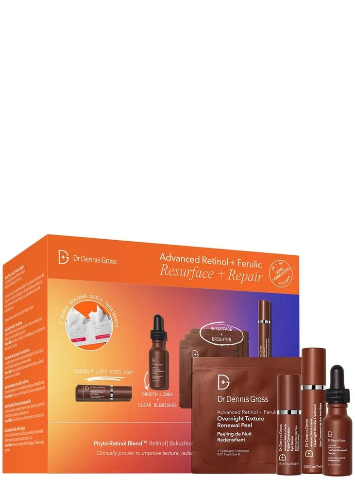 商品Dr. Dennis Gross|Advanced Retinol & Ferulic Resurface & Repair Kit,价格¥349,第1张图片