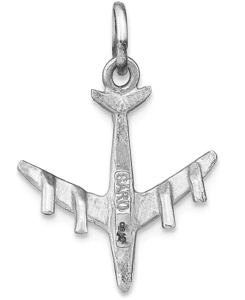 商品Macy's|Airplane Charm Pendant in 14k White Gold,价格¥1571,第3张图片详细描述