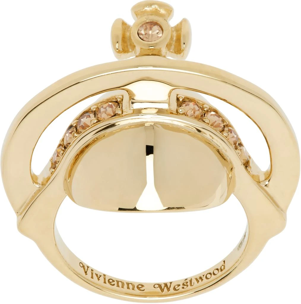 商品Vivienne Westwood|Gold Solid Orb Ring,价格¥2101,第1张图片