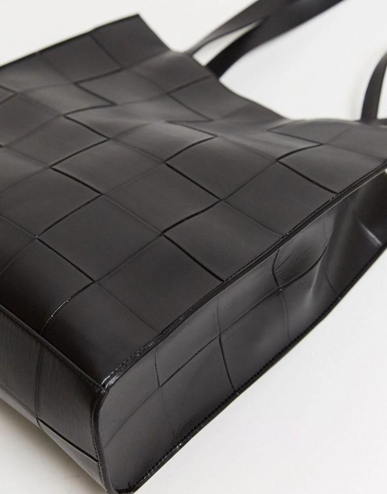 商品ASOS|ASOS DESIGN shopper bag in black weave,价格¥201,第2张图片详细描述
