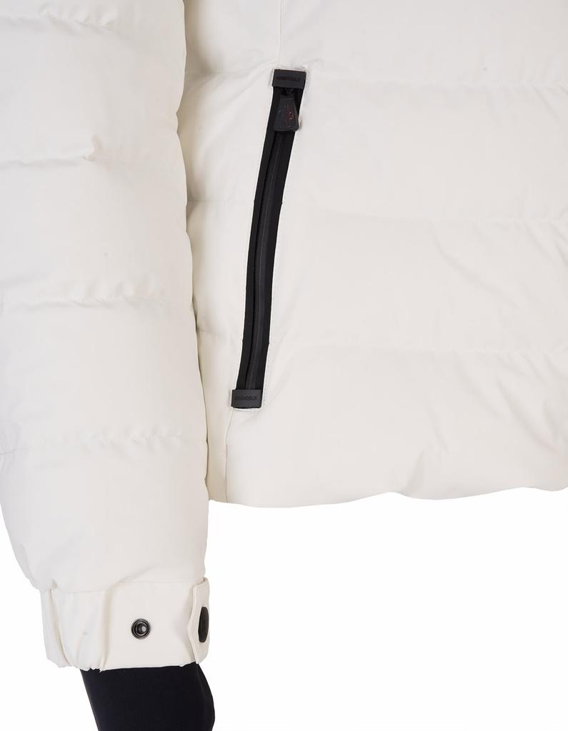 Moncler Grenoble Woman White Chessel Short Down Jacket商品第4张图片规格展示