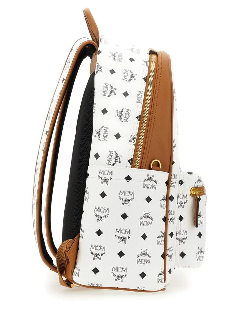 商品MCM|MCM Medium Stark Mega Laurel Visetos Zipped Backpack,价格¥7576,第3张图片详细描述