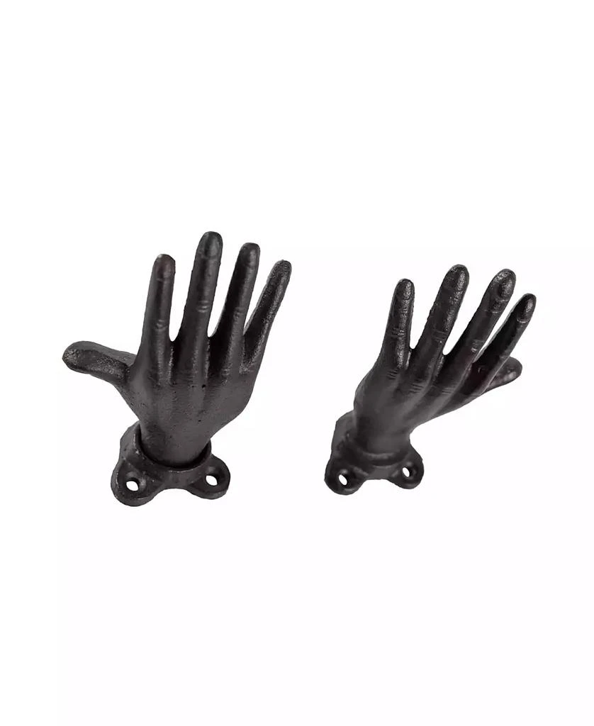 商品Danya B|"Palms Up" Cast Iron 2-Piece Wall Mount Hook Set,价格¥157,第1张图片