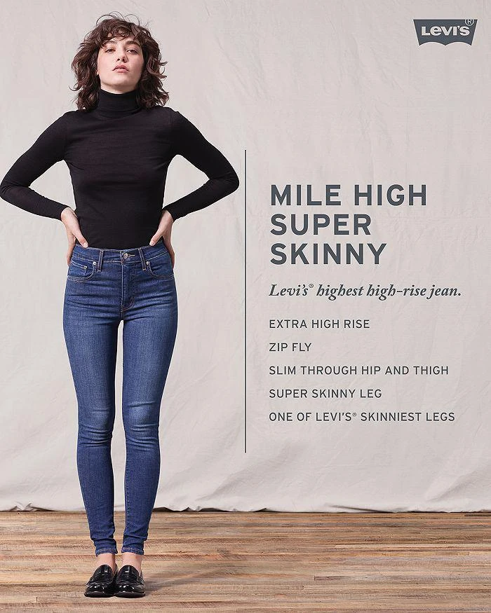 商品Levi's|Mile High Super Skinny Jeans in Jetsetter,价格¥437,第1张图片
