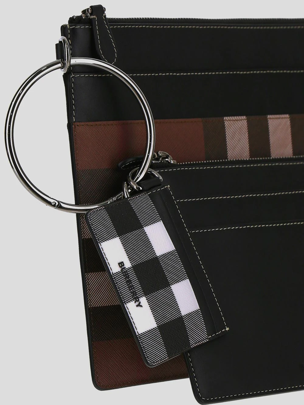 商品Burberry|Burberry 男士化妆包 8054801 棕色,价格¥4784,第6��张图片详细描述