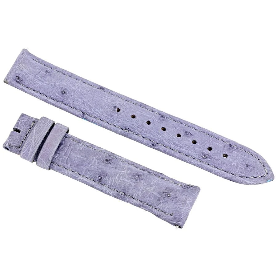 商品Hadley Roma|Agate Grey Ostrich 186 MM Strap,价格¥296,第1张图片