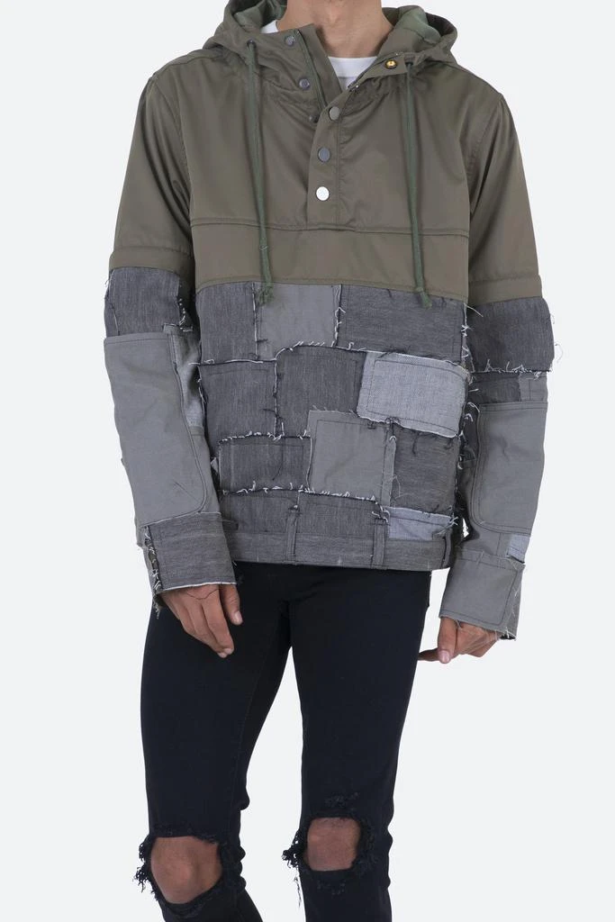 商品MNML|Patchwork Anorak Jacket - Olive,价格¥257,第2张图片详细描述