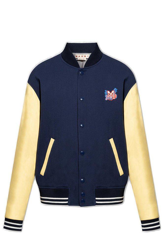 商品Marni|Marni Buttoned Long-Sleeved Bomber Jacket,价格¥9595,第1张图片