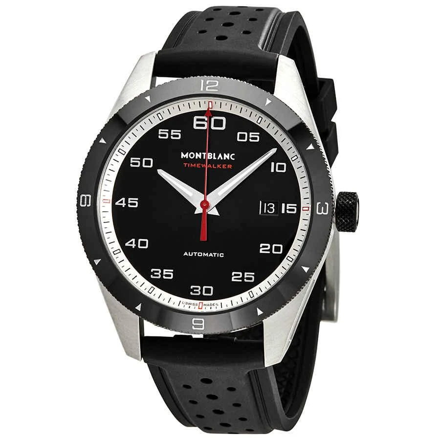 商品MontBlanc|Montblanc TimeWalker Automatic Black Dial Mens Watch 116059,价格¥9651,第1张图片