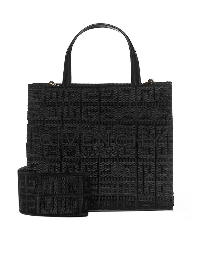 商品Givenchy|Givenchy Monogram Logo Embroidered G Mini Tote Bag,价格¥8288,第1张图片