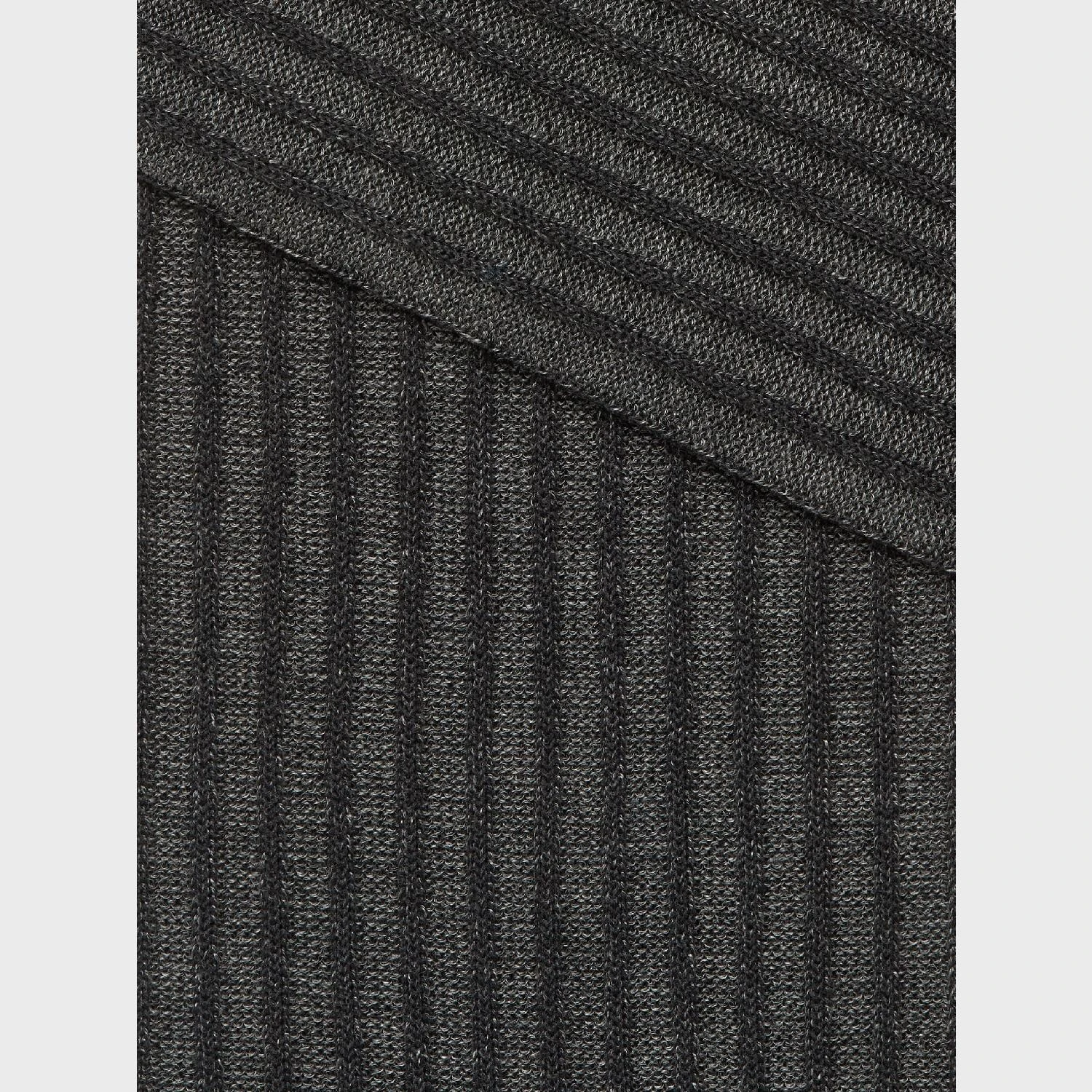 【预售】 杰尼亚 24秋冬 男士 袜子 SLATE GREY COTTON BLEND RIBBED MID CALF SOCKS N5V40-574-022 商品