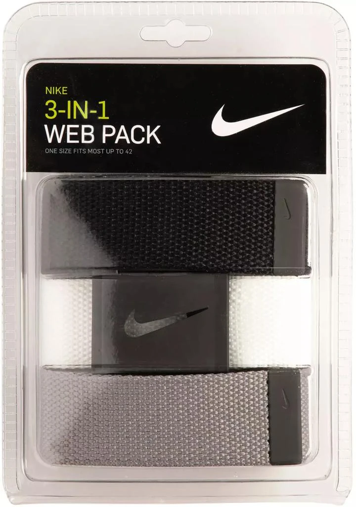 商品NIKE|Nike Web Belts - 3 Pack,价格¥262,第1张图片