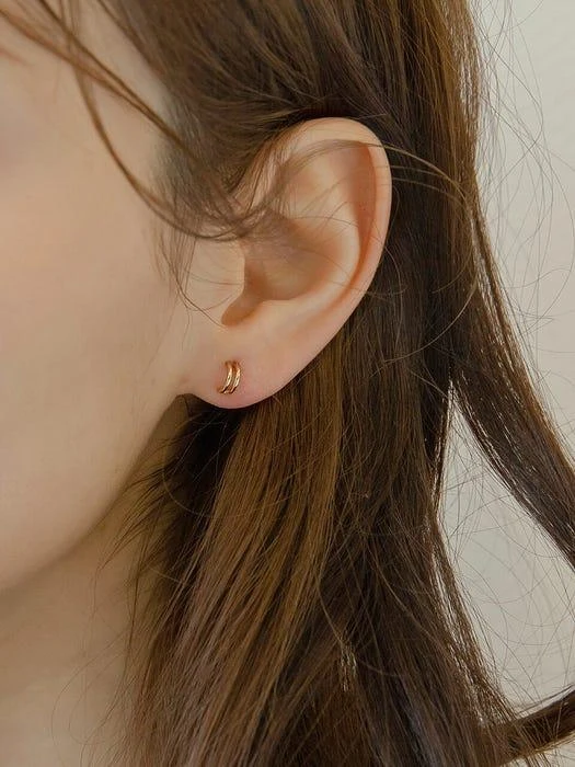 商品GETMEBLING|Level Earrings (14K Gold),价格¥1043,第1张图片