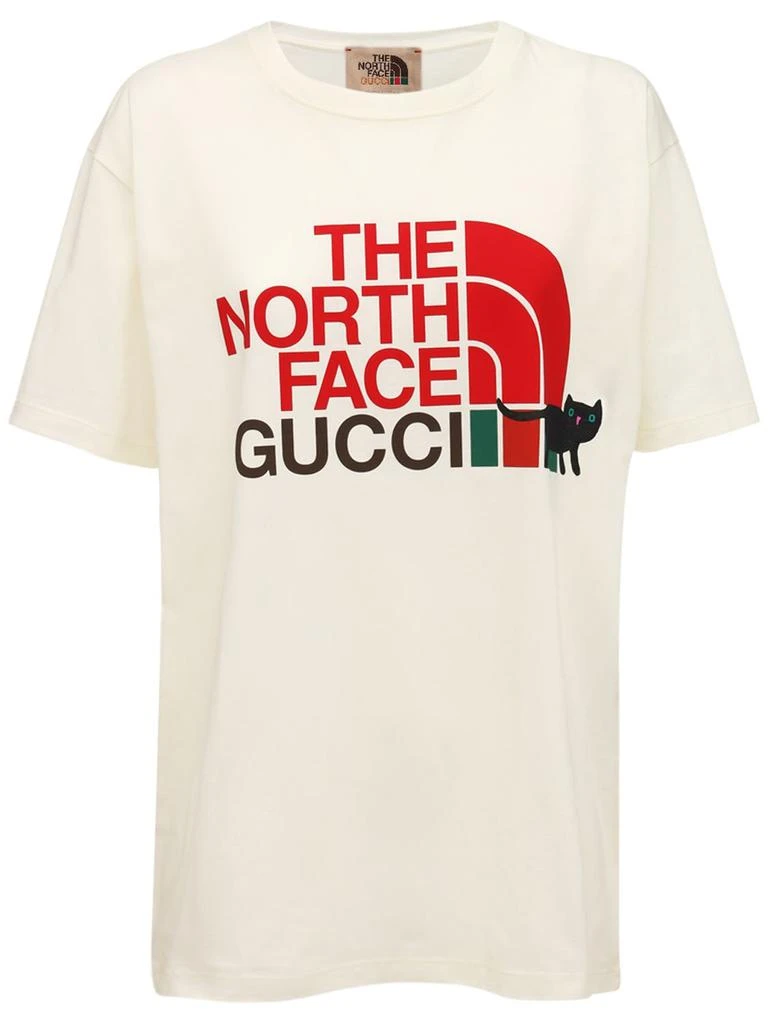 商品Gucci|The North Face Printed Cotton T-shirt,价格¥5275,第1张图片